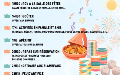 🎉 Fête du village : 20 juin 2026