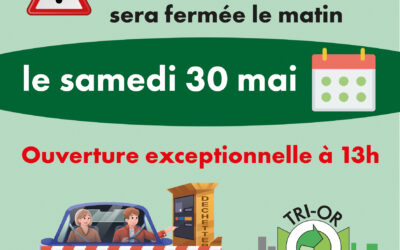 Fermeture de la déchetterie