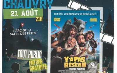 Cinéma en plein air à Chauvry