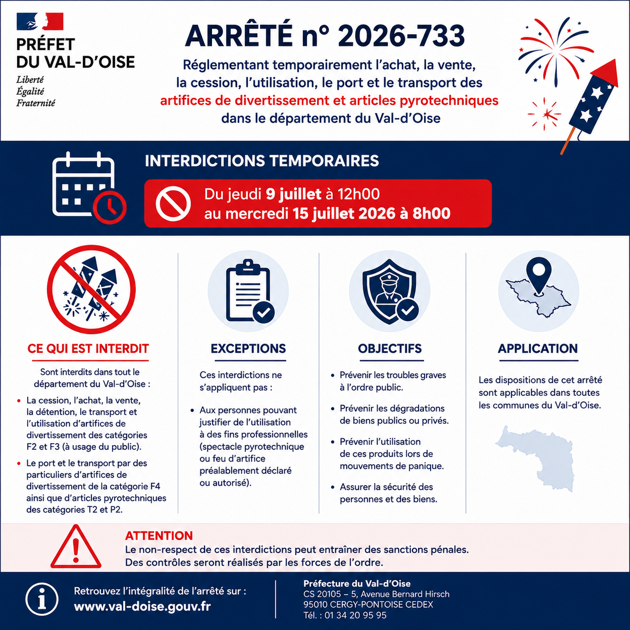 arrêté 733 Pref